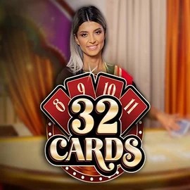 Official Live Casino logo: 32 Cards by Ezugi at Lizaro Casino